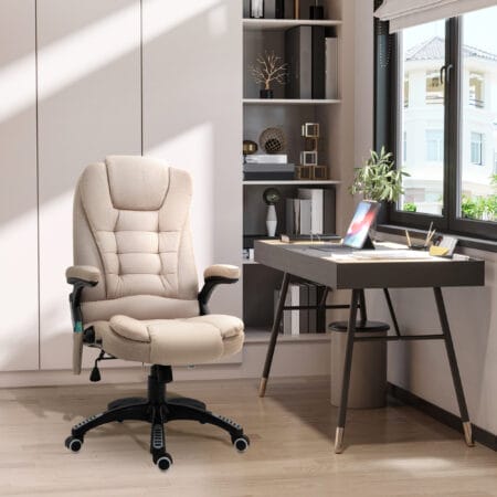 Bürostuhl mit Vibrationsmassage Heiz- & Liegefunktion ergonomisch Braun – Produktfoto zeigt modernes Design, hochwertige Materialien und funktionale Eigenschaften ideal für Wohn- oder Arbeitsbereiche. Perfekt als Einrichtungsinspiration oder zur Produktpräsentation in einem Onlineshop.