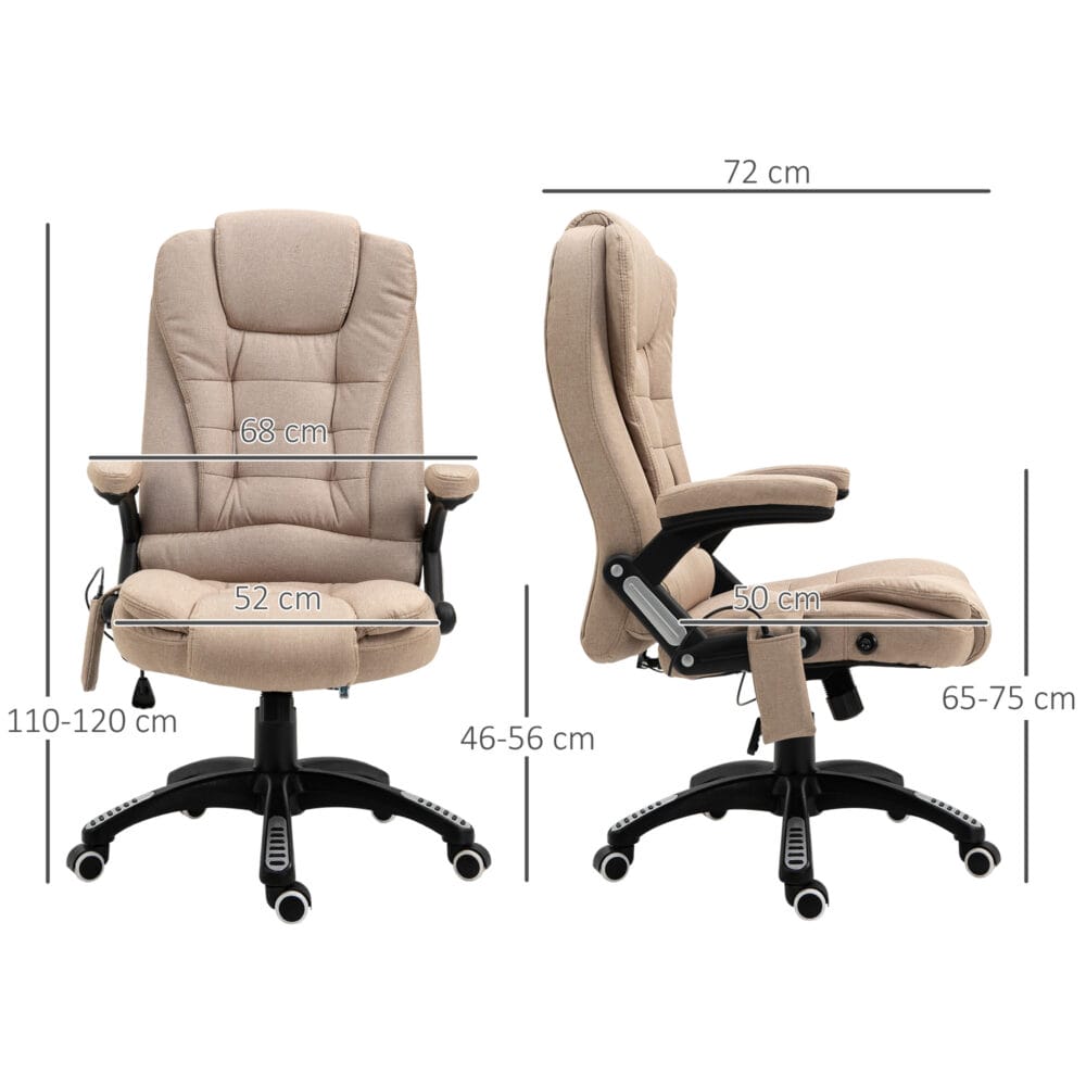 Bürostuhl mit Vibrationsmassage Heiz- & Liegefunktion ergonomisch Braun – Produktfoto zeigt modernes Design, hochwertige Materialien und funktionale Eigenschaften ideal für Wohn- oder Arbeitsbereiche. Perfekt als Einrichtungsinspiration oder zur Produktpräsentation in einem Onlineshop.