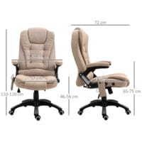 Bürostuhl mit Vibrationsmassage Heiz- & Liegefunktion ergonomisch Braun – Produktfoto zeigt modernes Design, hochwertige Materialien und funktionale Eigenschaften ideal für Wohn- oder Arbeitsbereiche. Perfekt als Einrichtungsinspiration oder zur Produktpräsentation in einem Onlineshop.