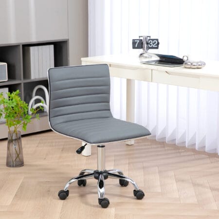 Bürostuhl ohne Armlehnen höhenverstellbar Büro Hellgrau – Produktfoto zeigt modernes Design, hochwertige Materialien und funktionale Eigenschaften ideal für Wohn- oder Arbeitsbereiche. Perfekt als Einrichtungsinspiration oder zur Produktpräsentation in einem Onlineshop.