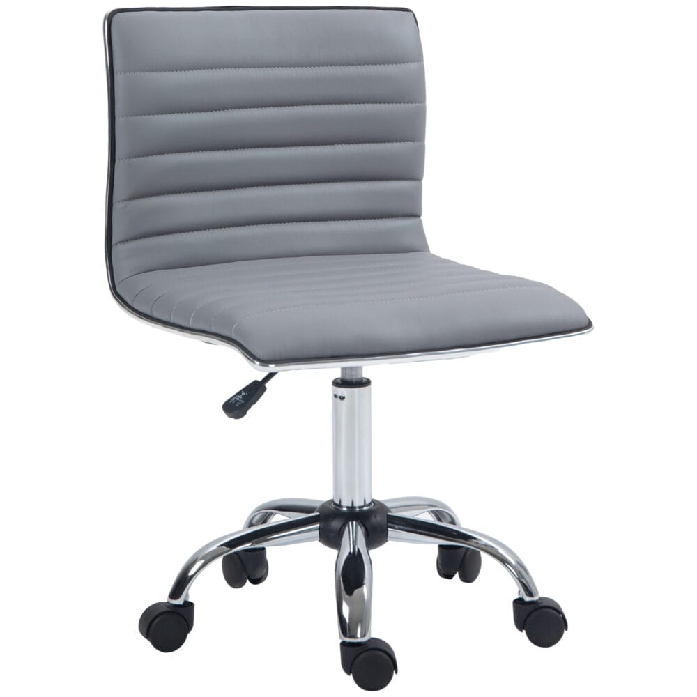 Bürostuhl ohne Armlehnen höhenverstellbar Büro Hellgrau – Produktfoto zeigt modernes Design, hochwertige Materialien und funktionale Eigenschaften ideal für Wohn- oder Arbeitsbereiche. Perfekt als Einrichtungsinspiration oder zur Produktpräsentation in einem Onlineshop.