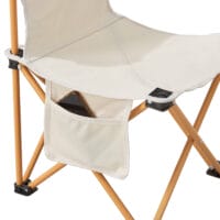 Beige Camping Gartenmöbelset Biancavilla, 3-teilig, leicht und praktisch für Camping- und Gartenausflüge.