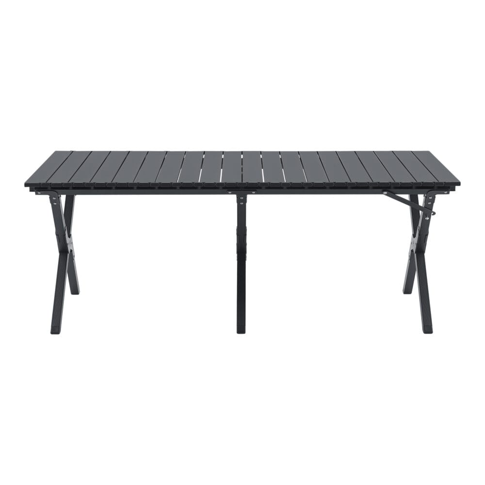 Graues Camping Gartenmöbelset Caltagirone, 5-teilig, mit komfortablen Sitzmöglichkeiten und Tisch, ideal für unterwegs.
