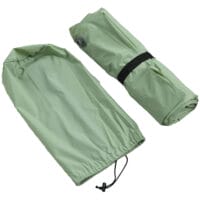 Camping Isomatte selbstaufblasend für 2 Personen, bis 150 kg, Farbe Grün.