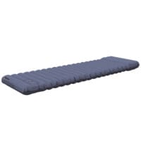 Camping Isomatte wasserabweisend, bis 80 kg, mit Tragetasche, Farbe Blau.
