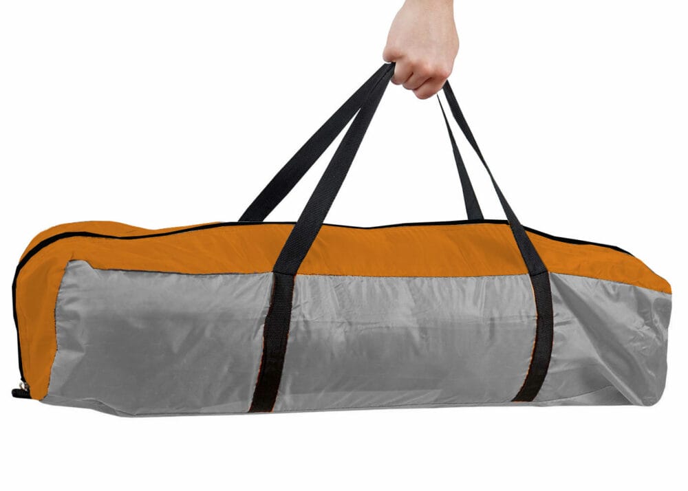 Campingzelt 6 Personen Kuppelzelt orange/grau