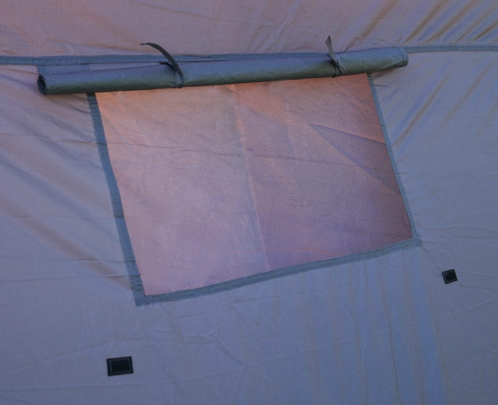 Campingzelt 6 Personen Kuppelzelt rot/grau