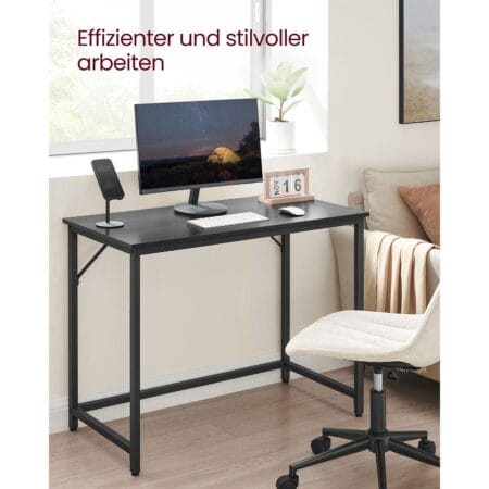 Computertisch Schreibtisch Industriedesign Metall Schwarz