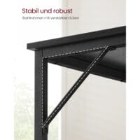 Computertisch Schreibtisch Industriedesign Metall Schwarz