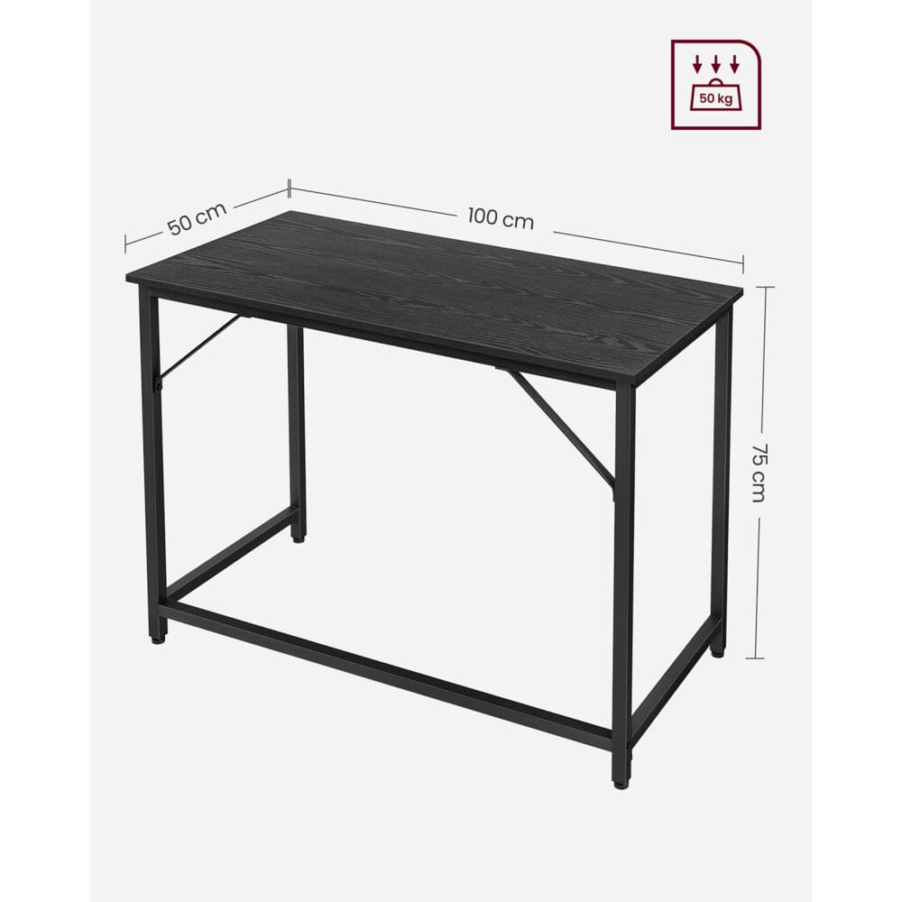 Computertisch Schreibtisch Industriedesign Metall Schwarz