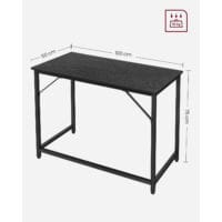 Computertisch Schreibtisch Industriedesign Metall Schwarz