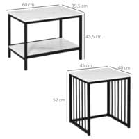 Couchtisch 2er-Set Marmoroptik Moderndesign für Wohnzimmer/Schlafzimmer – Produktfoto zeigt modernes Design, hochwertige Materialien und funktionale Eigenschaften ideal für Wohn- oder Arbeitsbereiche. Perfekt als Einrichtungsinspiration oder zur Produktpräsentation in einem Onlineshop.