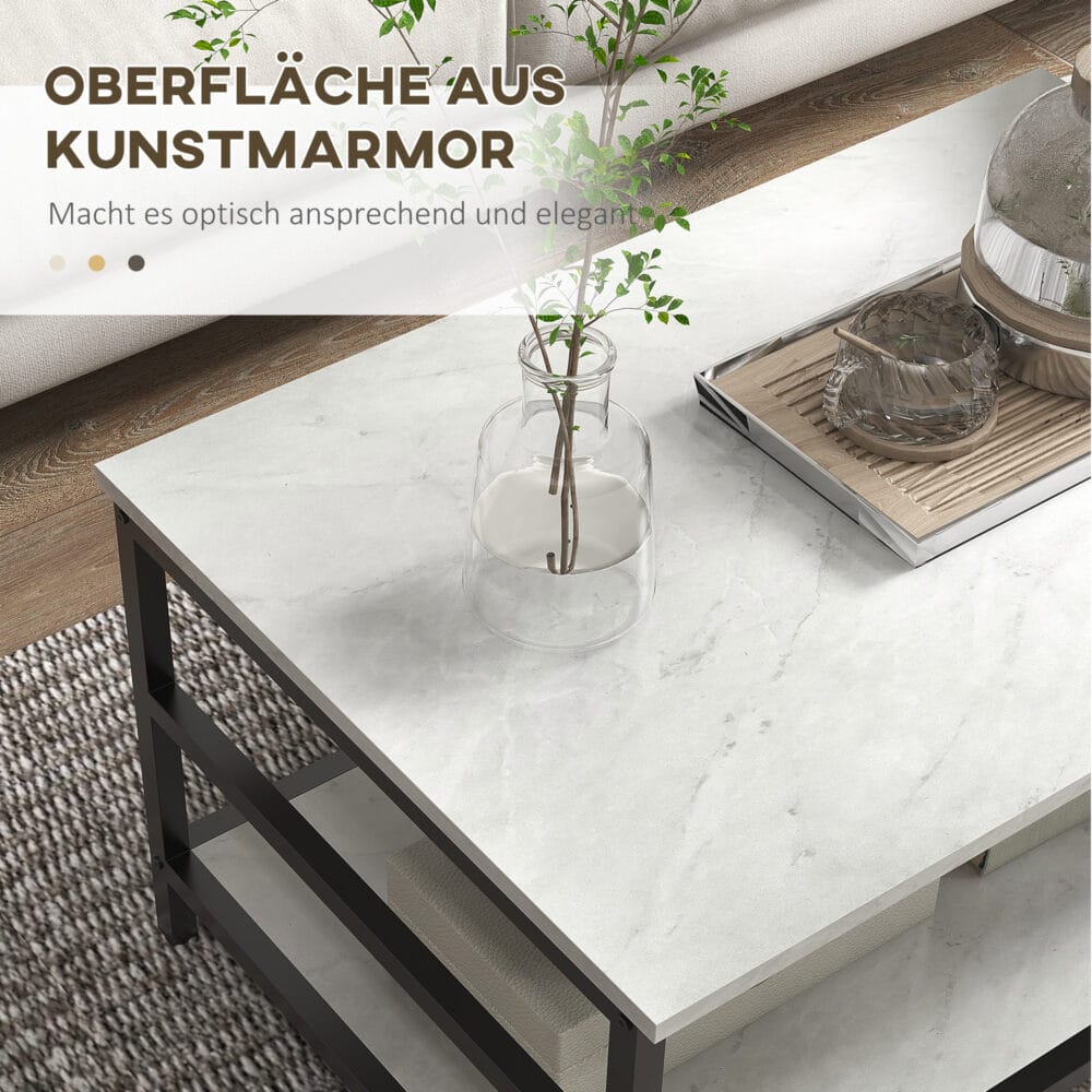 Couchtisch 2er-Set Marmoroptik Wohnzimmer Weiss – Produktfoto zeigt modernes Design, hochwertige Materialien und funktionale Eigenschaften ideal für Wohn- oder Arbeitsbereiche. Perfekt als Einrichtungsinspiration oder zur Produktpräsentation in einem Onlineshop.