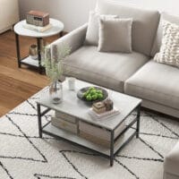 Couchtisch 2er-Set Marmoroptik Wohnzimmer Weiss – Produktfoto zeigt modernes Design, hochwertige Materialien und funktionale Eigenschaften ideal für Wohn- oder Arbeitsbereiche. Perfekt als Einrichtungsinspiration oder zur Produktpräsentation in einem Onlineshop.