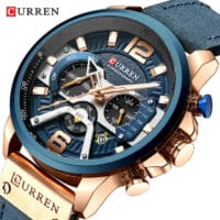 Curren Herren Armbanduhr Quarz 48mm Gehäuse Blue