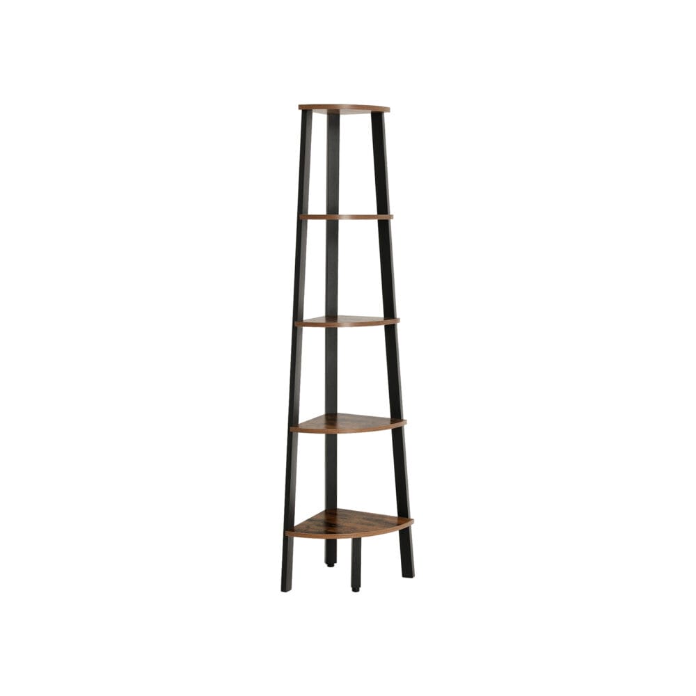 Eckregal Industriell Standregal 5-stufig Braun