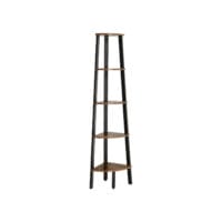 Eckregal Industriell Standregal 5-stufig Braun