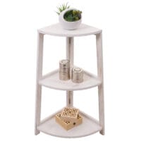 Eckregal JAM-K44 Standregal 80x37x37cm MDF shabby weiss