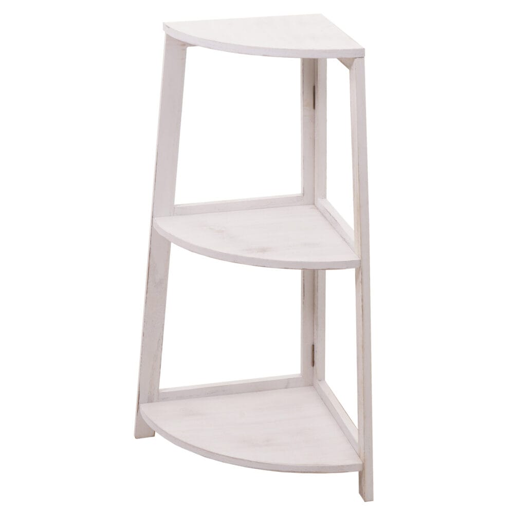 Eckregal JAM-K44 Standregal 80x37x37cm MDF shabby weiss