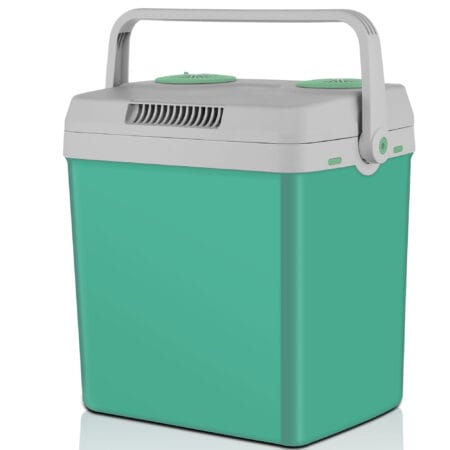 Kühlbox elektrisch, 25 Liter, leise im Betrieb, perfekt als Wärmebox für unterwegs.