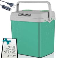 Kühlbox elektrisch, 25 Liter, leise im Betrieb, perfekt als Wärmebox für unterwegs.