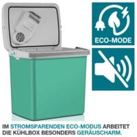 Kühlbox elektrisch, 25 Liter, leise im Betrieb, perfekt als Wärmebox für unterwegs.
