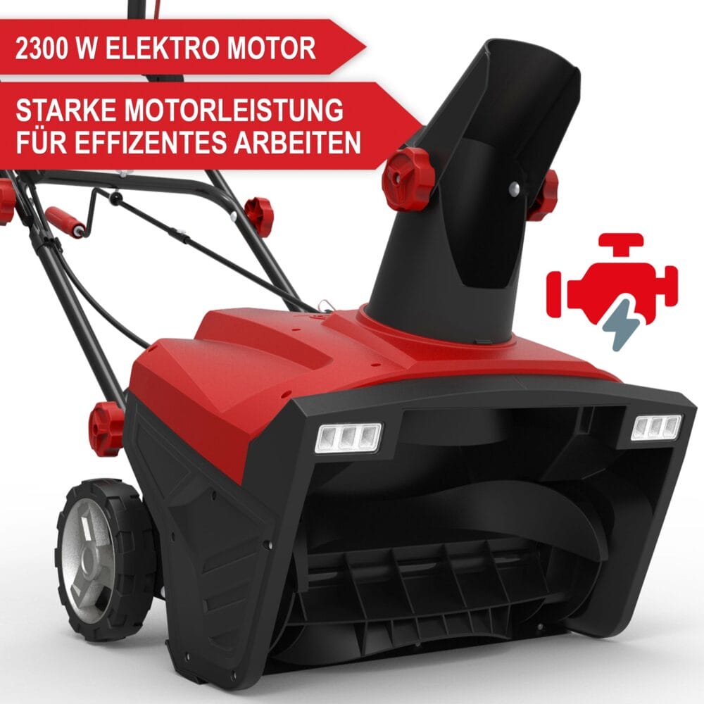 2300W Motorleistung der ONBEST SB2350, robuste und effiziente Schneeräumung.