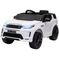 Weisses 12V Kinder-Elektroauto mit Fernbedienung und USB-Anschluss, ideal für Kinder von 3-6 Jahren. Moderne Unterhaltung auf Rädern.
