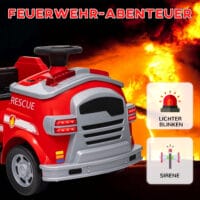 Rotes 6V Elektroauto für Kinder mit Sanftstart-Funktion, ideal für 3-5 Jahre. Ermöglicht ein sicheres und ruckfreies Starten.