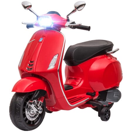 Rotes 6V Elektro-Motorrad für Kinder mit MP3- und USB-Anschluss. Ein aufregendes Kinderfahrzeug für kleine Rennfahrer.
