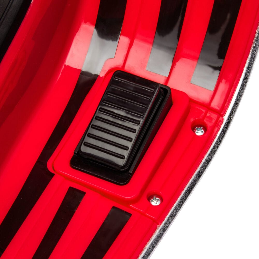 Rotes 6V Elektro-Motorrad für Kinder mit MP3- und USB-Anschluss. Ein aufregendes Kinderfahrzeug für kleine Rennfahrer.