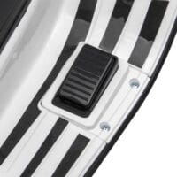 Weisses 6V Elektro-Motorrad für Kinder mit 3 km/h Geschwindigkeit, MP3- und USB-Anschluss. Stylischer Fahrspass für die Kleinen.
