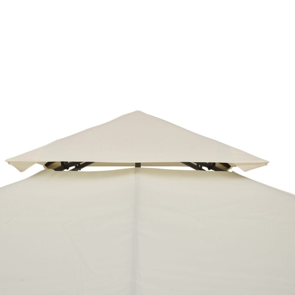 Cremeweißes Ersatzdach für einen Pavillon der Größe 3x3m.