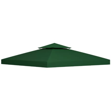 Kohlegraues, wasserabweisendes Ersatzdach für einen 3x3m Pavillon.