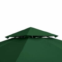 Kohlegraues, wasserabweisendes Ersatzdach für einen 3x3m Pavillon.