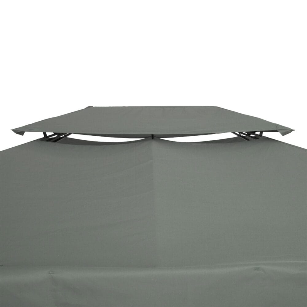 Dunkelgraues Polyester-Ersatzdach für einen Pavillon der Größe 3x4m.