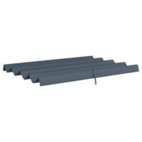 Dunkelgraues Ersatzdach für eine 3x25m Pergola mit UV-Schutz.