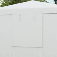 Wasserdichtes Ersatzdach mit 2 Seitenwänden als Pavillon-Zubehör in Weiß.