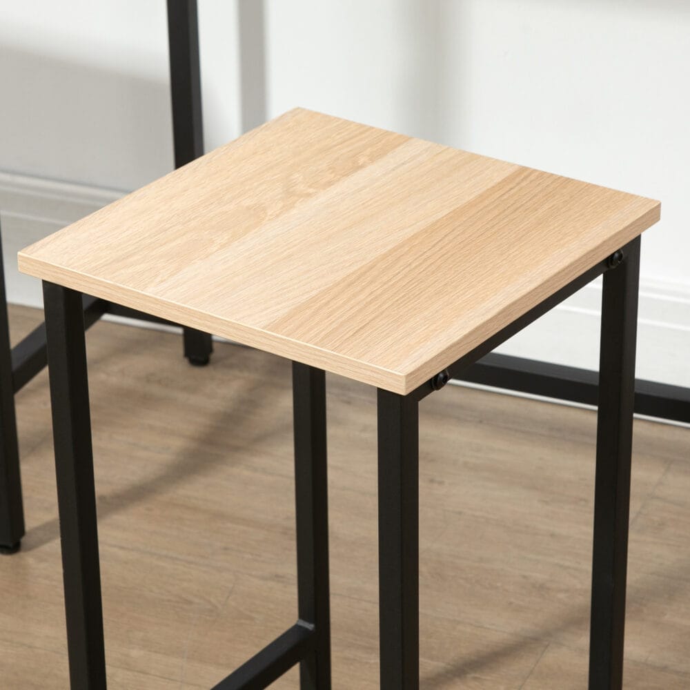Essgruppe 3-teilig kompakt und stilvoll Naturholz-Look – Produktfoto zeigt modernes Design, hochwertige Materialien und funktionale Eigenschaften ideal für Wohn- oder Arbeitsbereiche. Perfekt als Einrichtungsinspiration oder zur Produktpräsentation in einem Onlineshop.