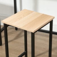 Essgruppe 3-teilig kompakt und stilvoll Naturholz-Look – Produktfoto zeigt modernes Design, hochwertige Materialien und funktionale Eigenschaften ideal für Wohn- oder Arbeitsbereiche. Perfekt als Einrichtungsinspiration oder zur Produktpräsentation in einem Onlineshop.