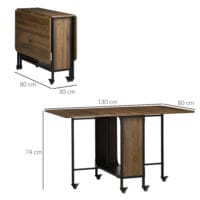 Esstisch klappbar mobil 130x80x74cm Hellbraun – Produktfoto zeigt modernes Design, hochwertige Materialien und funktionale Eigenschaften ideal für Wohn- oder Arbeitsbereiche. Perfekt als Einrichtungsinspiration oder zur Produktpräsentation in einem Onlineshop.