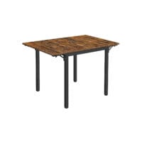 Esstisch klappbar Küchentisch Platzsparend Vintage-Braun Schwarz