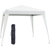 Weißer Faltpavillon 24x24m mit UV-Schutz, faltbar.