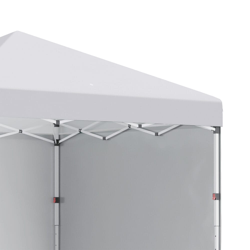 Faltpavillon 3x3m mit 2 Seitenwänden.
