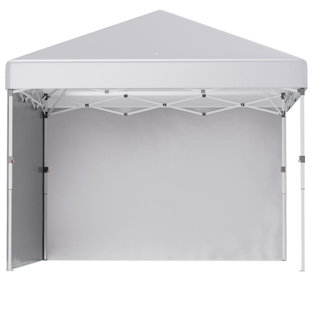 Faltpavillon 3x3m mit 2 Seitenwänden.