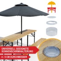 Robuste klappbare Bierzeltgarnitur für Feste und Garten.