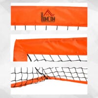 Oranges 2er-Set faltbarer Fussballtore, 183x90x90cm gross, ideal für Kinder und Jugendliche zum Üben und Spielen.