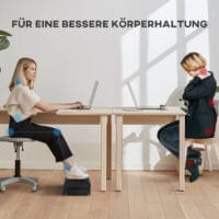 Fussstütze Anti-Rutsch ergonomisch Samtoptik Schwarz – Produktfoto zeigt modernes Design, hochwertige Materialien und funktionale Eigenschaften ideal für Wohn- oder Arbeitsbereiche. Perfekt als Einrichtungsinspiration oder zur Produktpräsentation in einem Onlineshop.