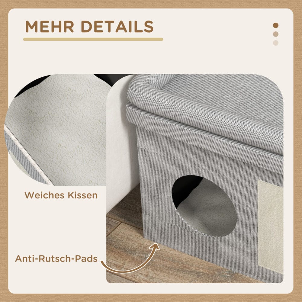 Graues Futternapf-Set aus Edelstahl mit 2 Näpfen für Hunde bis 8kg.