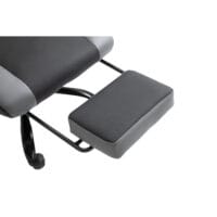 Gaming Sessel ergonomisch mit Kopfstütze & Fussstützen Schwarz – Produktfoto zeigt modernes Design, hochwertige Materialien und funktionale Eigenschaften ideal für Wohn- oder Arbeitsbereiche. Perfekt als Einrichtungsinspiration oder zur Produktpräsentation in einem Onlineshop.